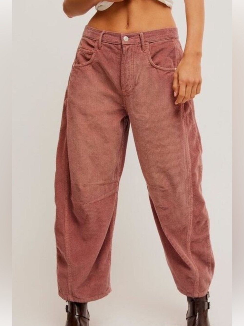 We the Free Good Luck Mid-Rise Barrel Cords NWT